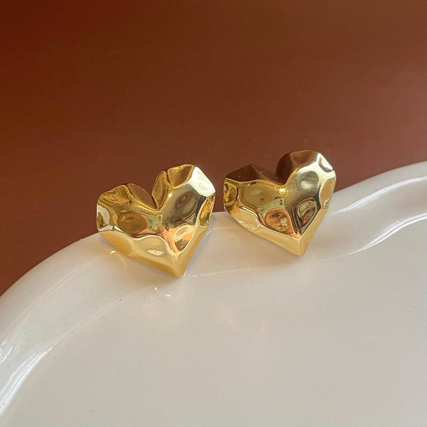 Aretes Corazón Diamante.