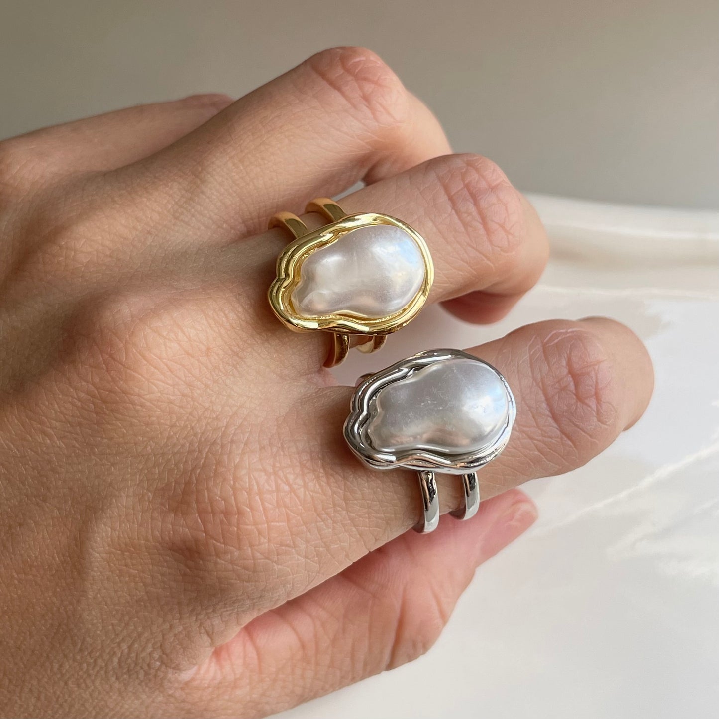 Anillo Perla.