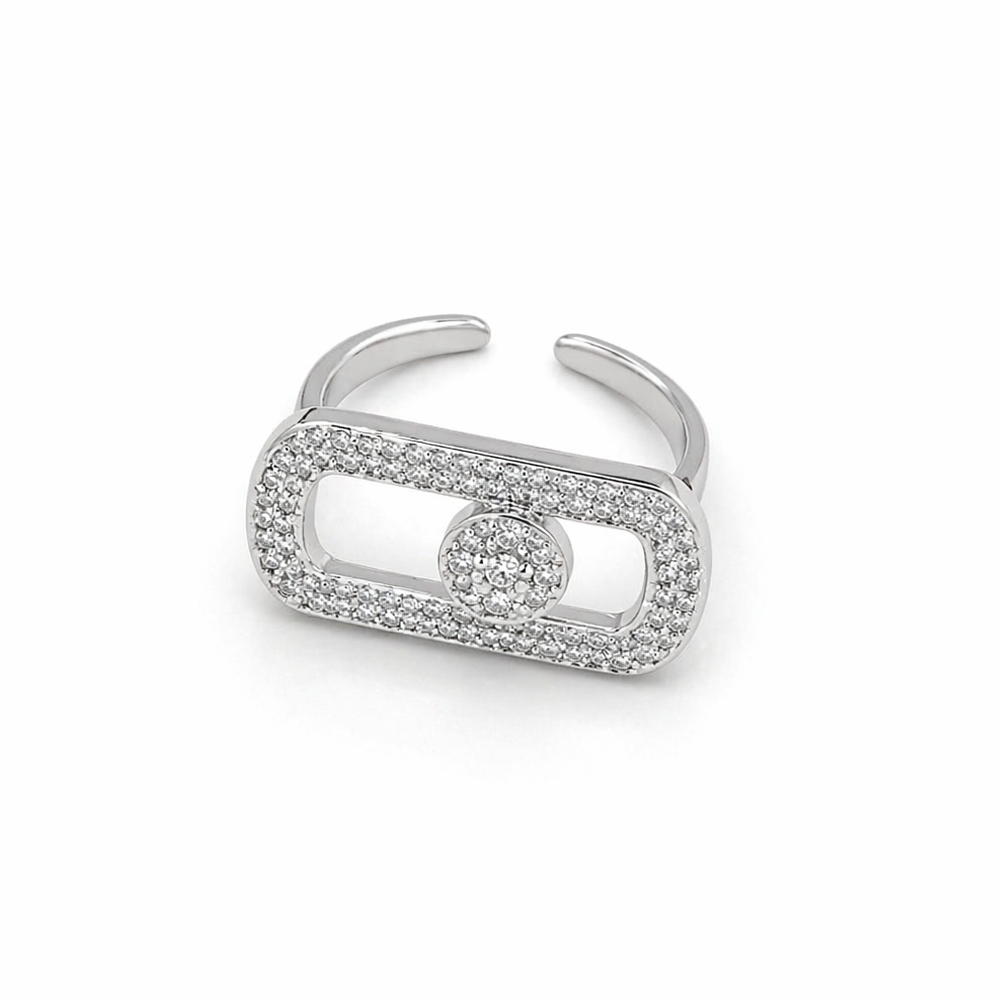 Anillo Gretel plateado.