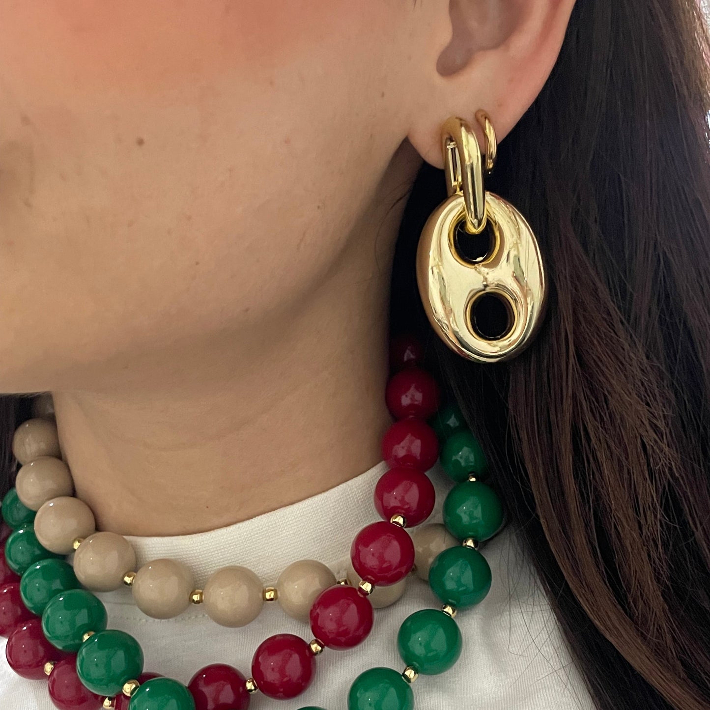 Aretes Santal.