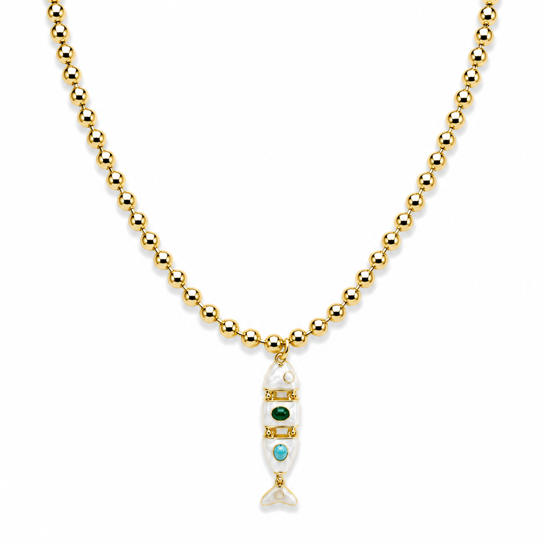 Collar Pez blanco.