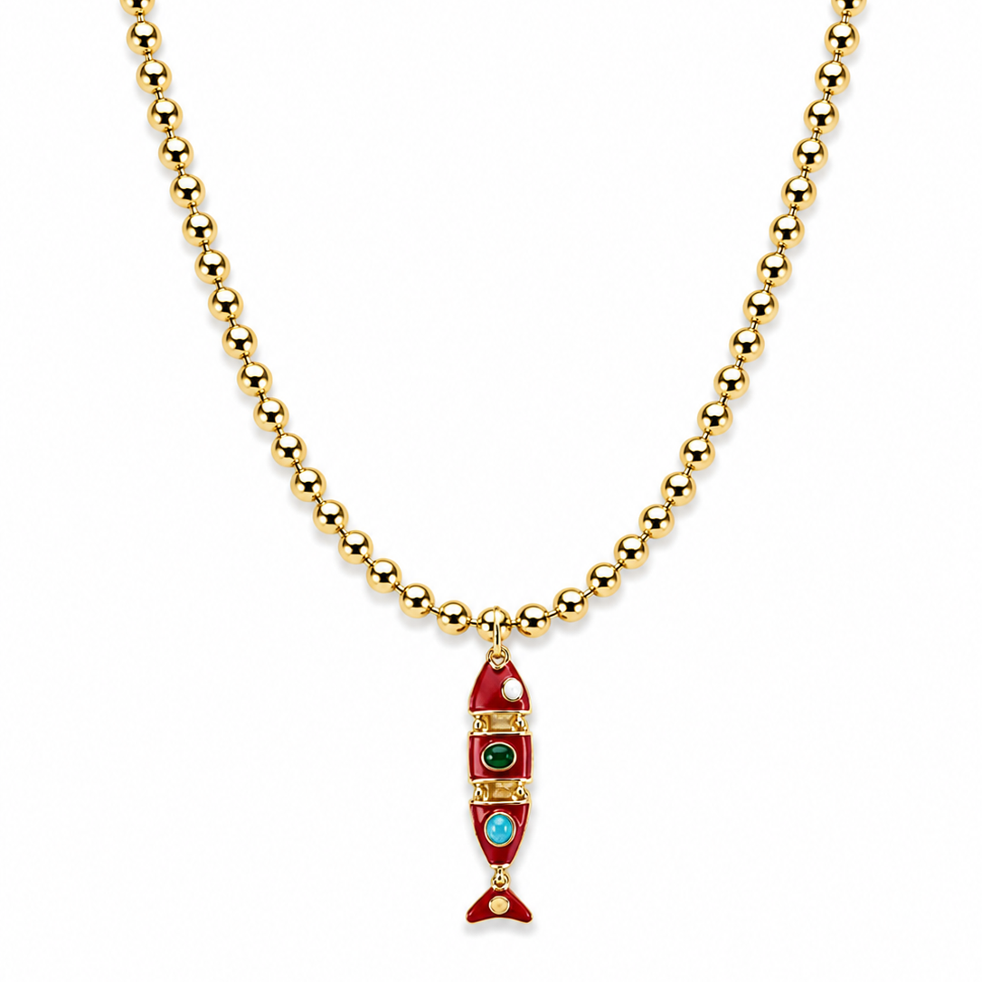 Collar Pez rojo.