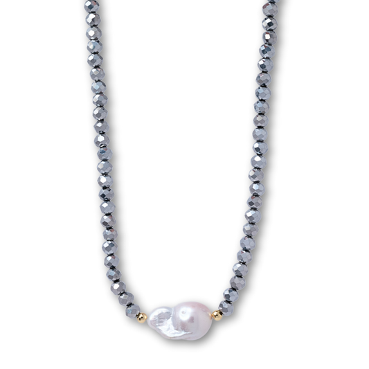 Chocker Silver Pearl.