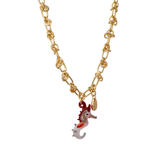 Collar Caballito rojo.
