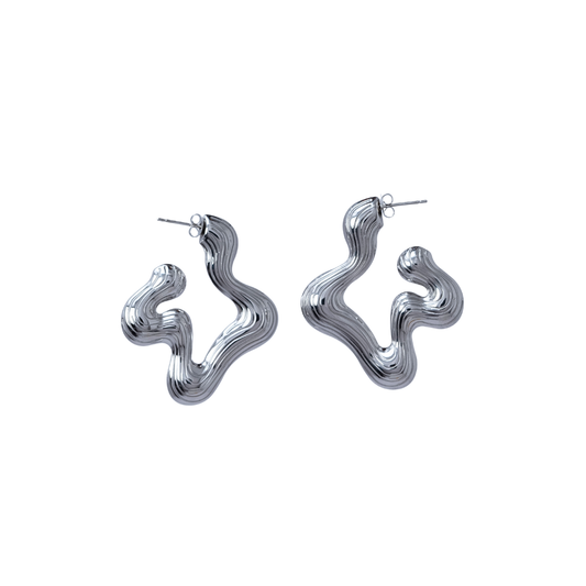 Aretes Andorra plateados.