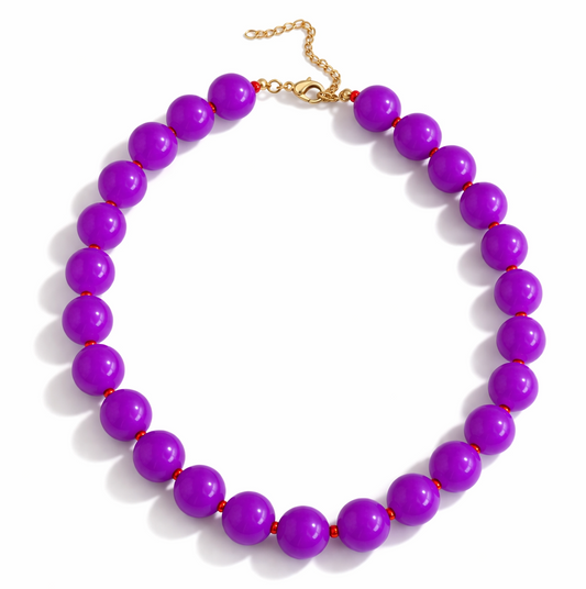 Collar Bubble Púrpura/rojo