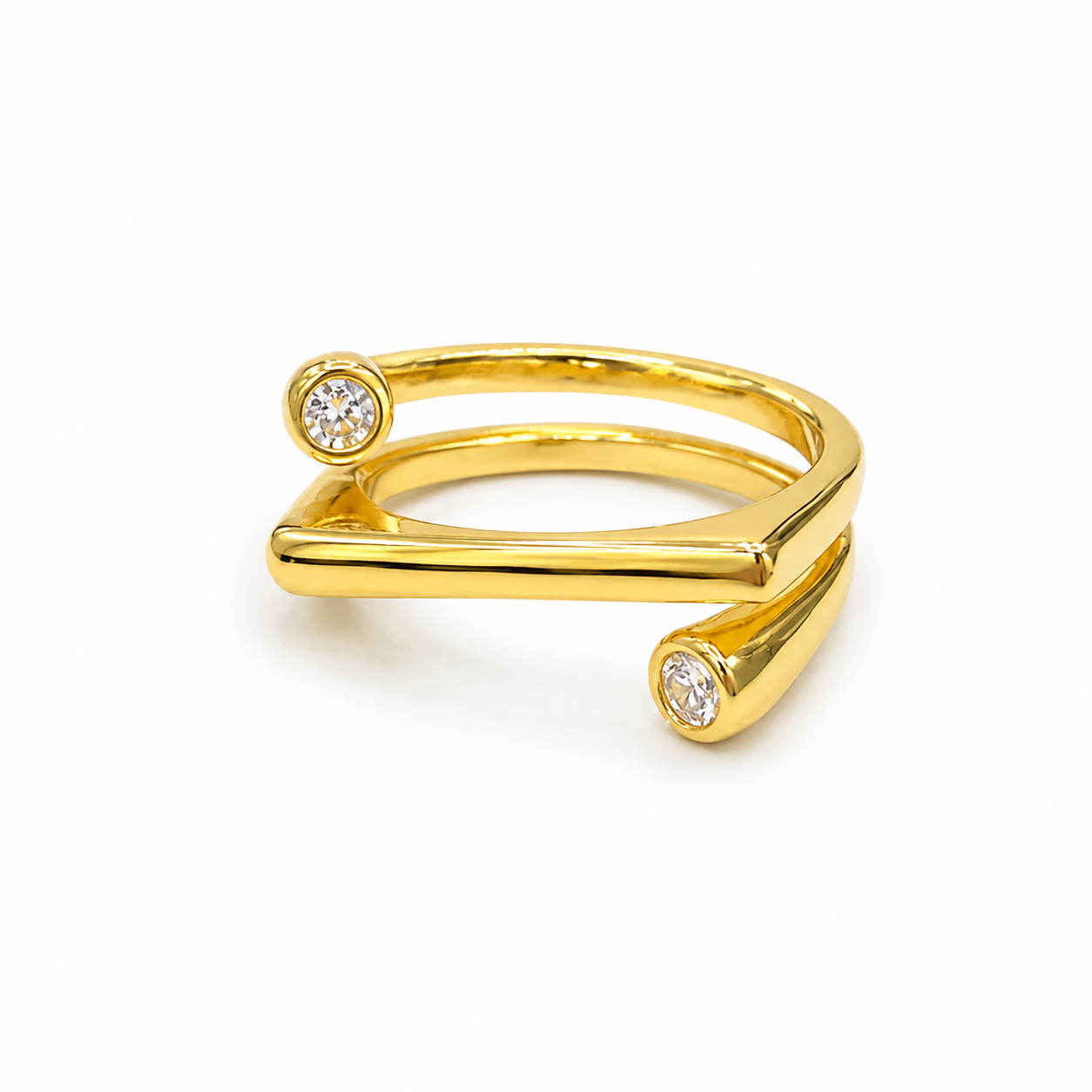 Anillo Italia dorado.