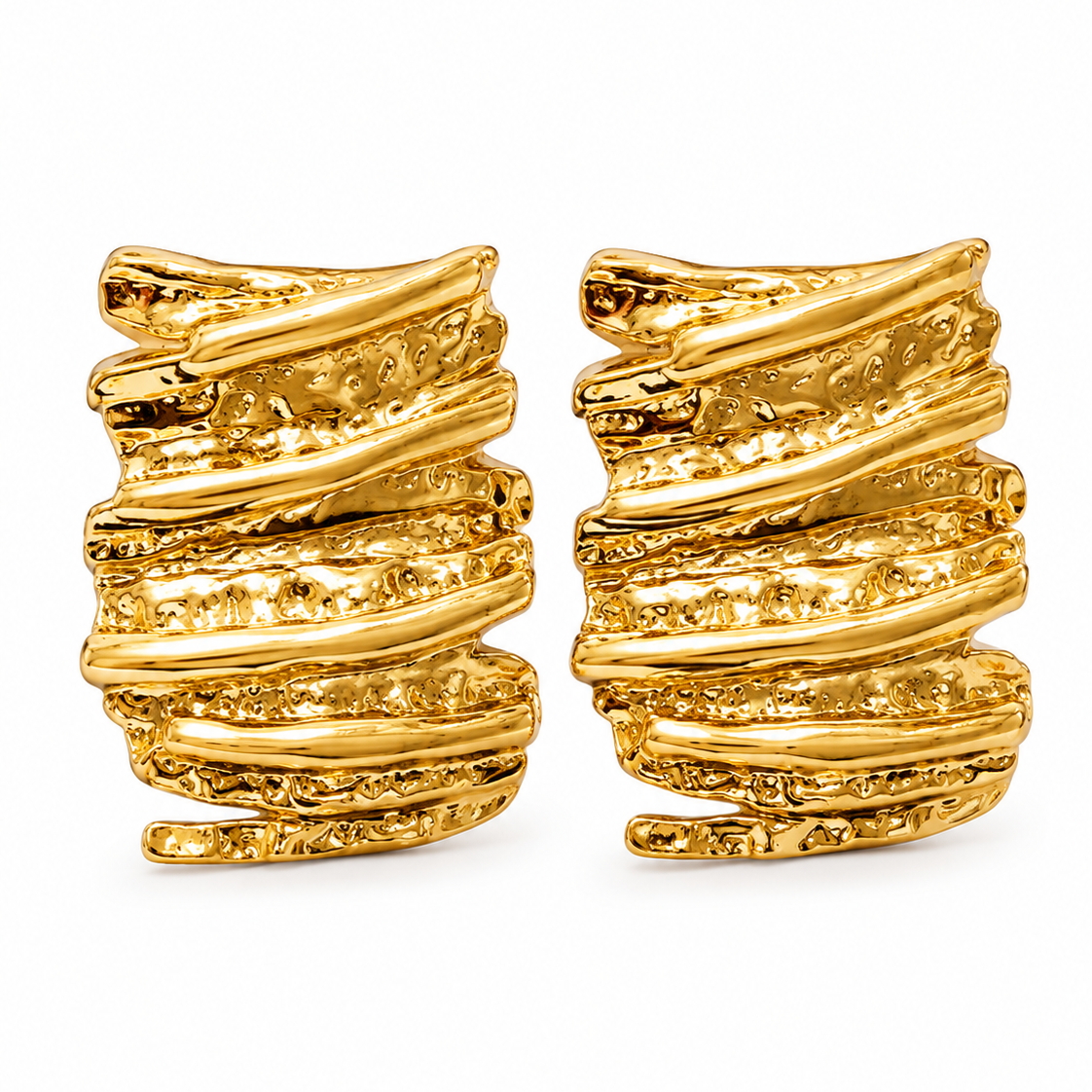 Aretes Grecia dorados.