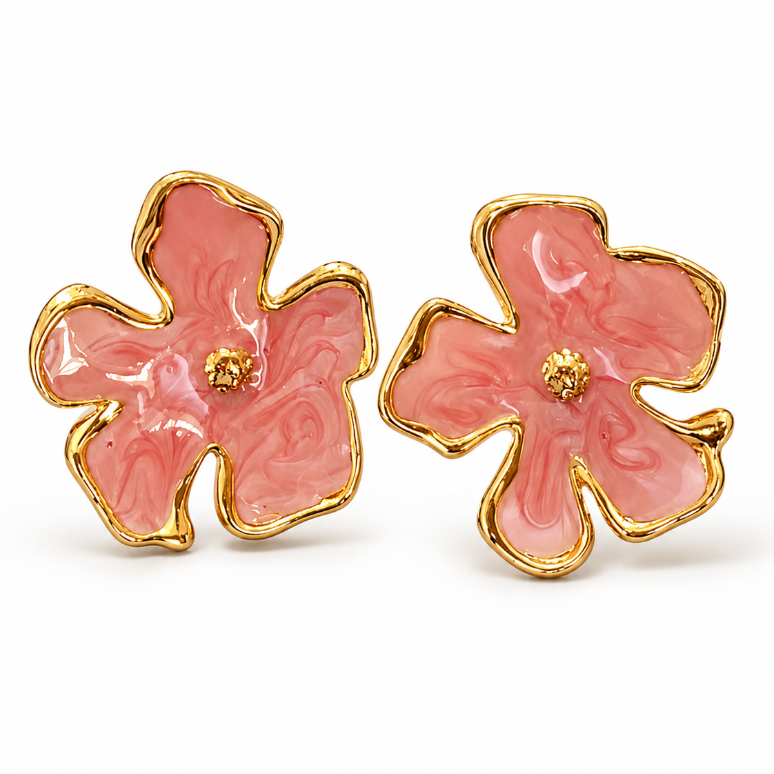 Aretes Lirio rosas.